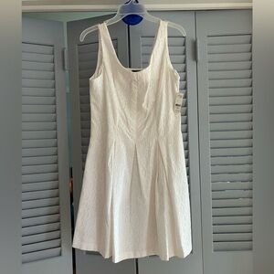 Lord & Taylor Petite eyelet dress; bust 38 in; 36 in shoulder to hem